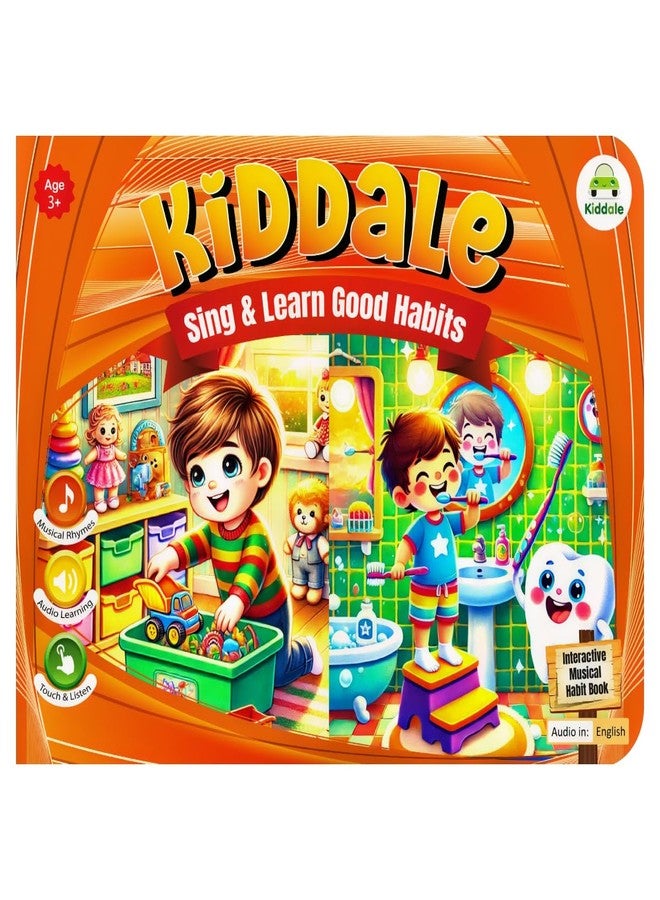 Kiddale Rhymes Book on Good Habits| Musical Sound Book for Kids | Teach Daily Good Habits & Values with Audio & Music | Ideal Gift for Children 2-6 Years - Image 1